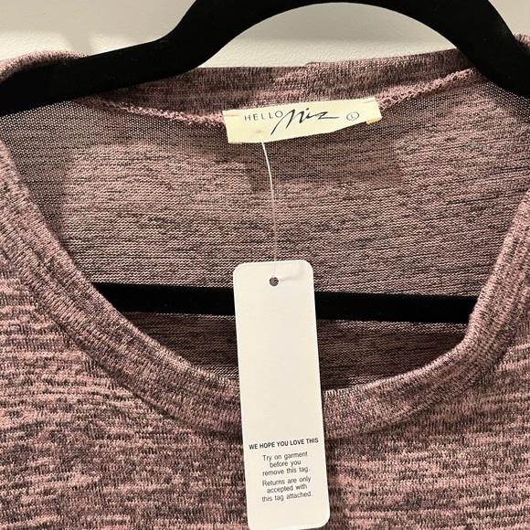 Purple/Mauve Maternity Long Sleeve Dress (L) - Picture 5 of 8